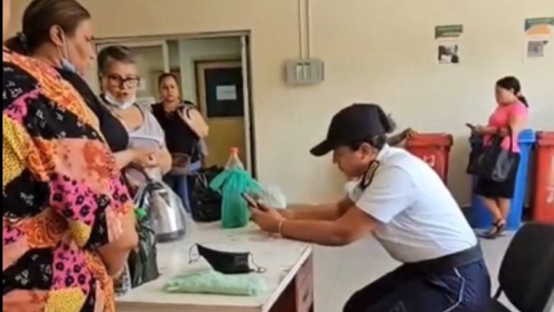 Conflicto entre familiares y seguridad en IHSS