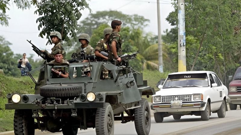 FFAA retirar armas a elementos