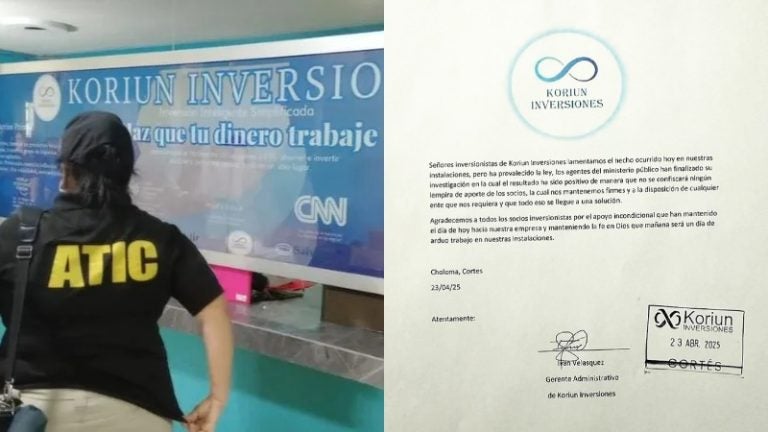 Koriun se pronuncia tras intervención del Ministerio Público