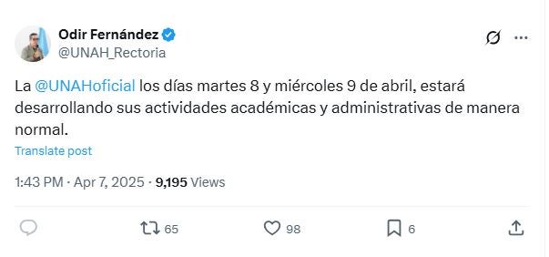 ¿Habrá clases en la UNAH durante la Cumbre de la CELAC?