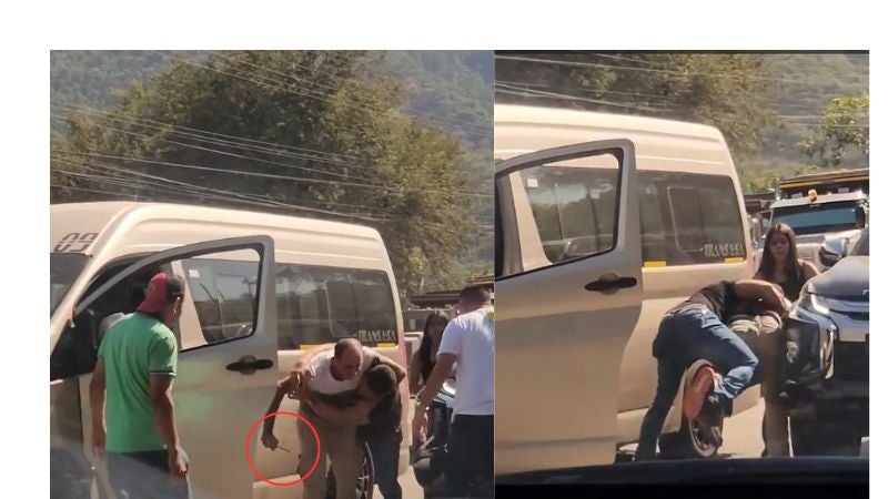 Pelea de conductores zona norte