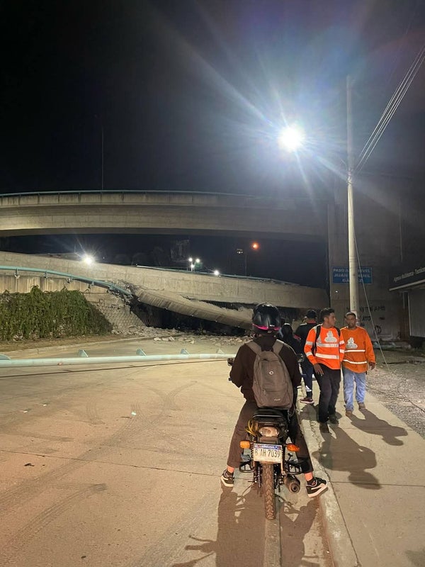 Zablah colapso del puente Papi a la orden