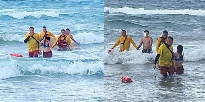 ¡Confusión en el mar! Creyeron que dos jóvenes se ahogaban, pero estaban en pleno romance