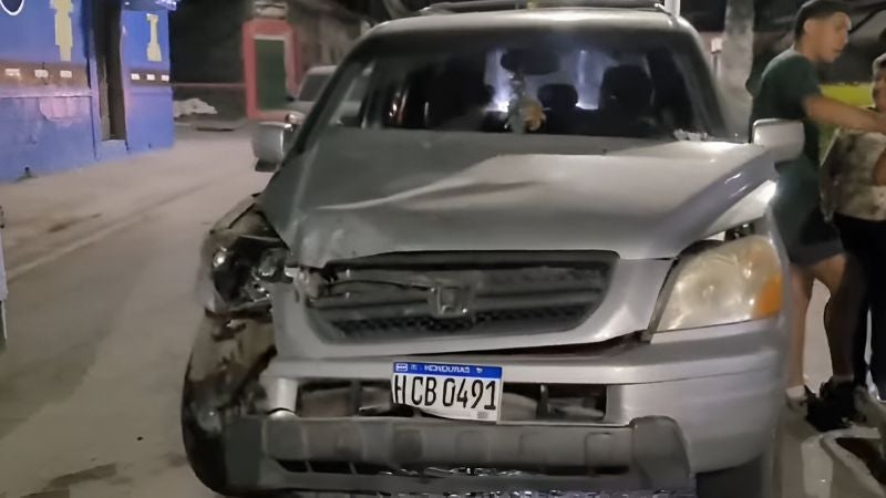 choque camionetas Siguatepeque