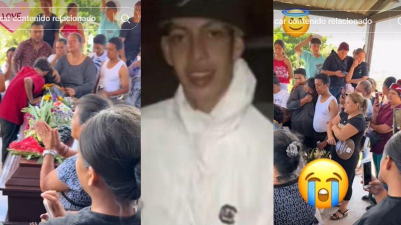 La tía del fallecido realizó varias publicaciones de como se realizó la despedida.