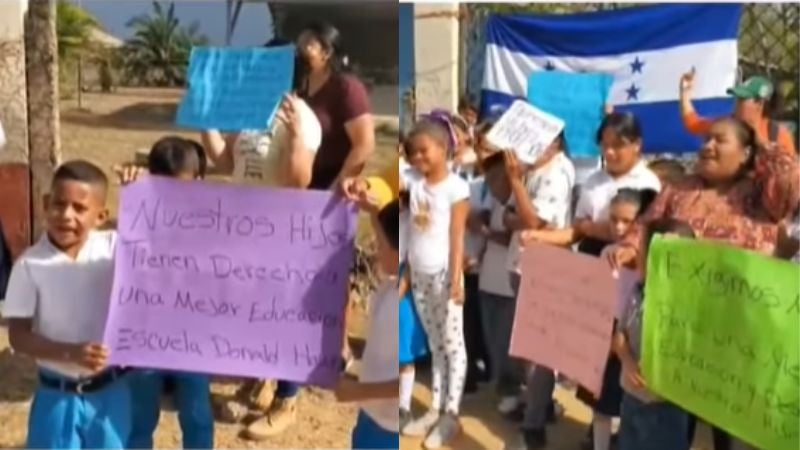 Protestas en centro educativo de Catacamas