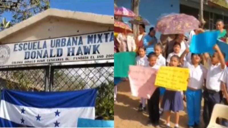 Protestas en centro educativo de Catacamas