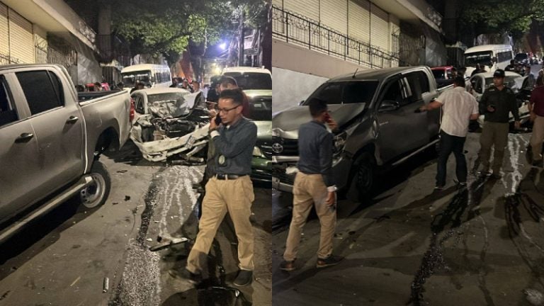 Un herido deja accidente en la cuesta Lempira de Tegucigalpa