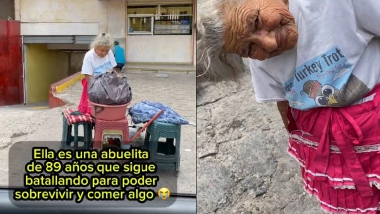Abuelita de 89 años vende tortillas por sólo 100 lempiras al día para sobrevivir