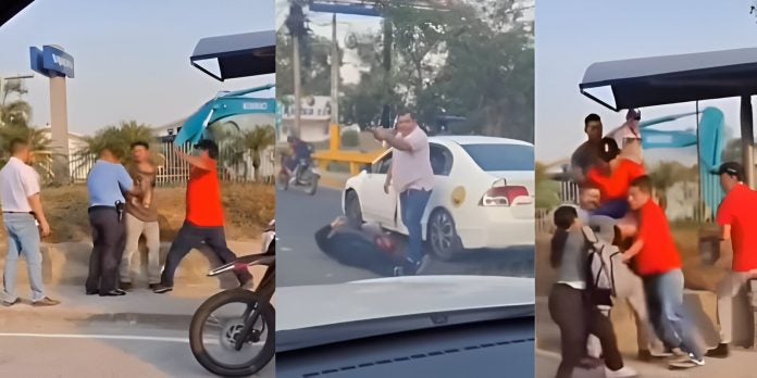 Ayudante de “rapidito” lanza a pasajera desde un bus en marcha y lo linchan