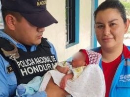 Bebé abandonado San Jeronimo Copán