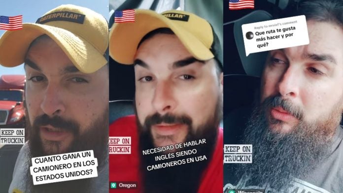 Camionero revela cuánto gana en EEUU