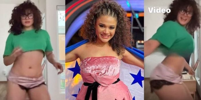 Cesia Sáenz enciende las redes con su baile de punta y atrevido atuendo