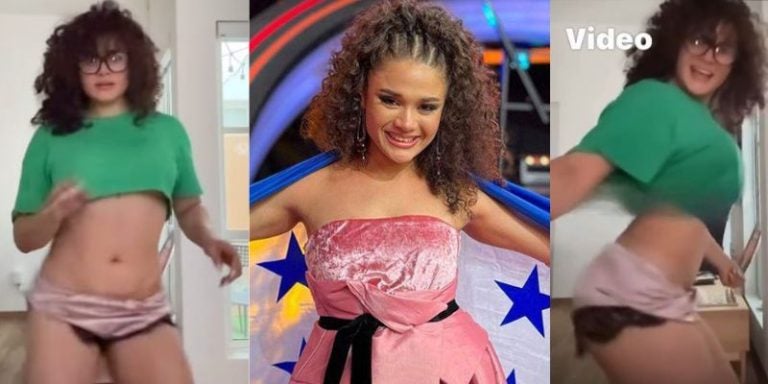 Cesia Sáenz enciende las redes con su baile de punta y atrevido atuendo