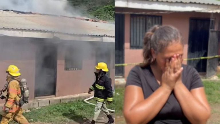 Indignación en Olancho: hombre incendia casa con su pareja e hijas dentro