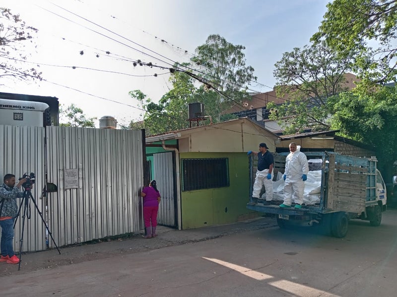Inhuman 21 cuerpos no reclamados en la morgue de Tegucigalpa