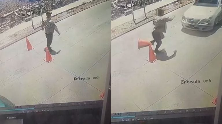 Video: Conductor atropella a guardia de seguridad en colonia capitalina