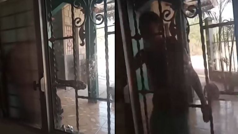 VIDEO | Hombre intenta entrar a casa por la fuerza en Comayagua