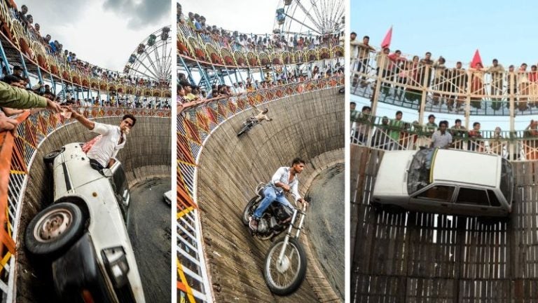 Fotógrafo Pozo de la Muerte” en la India