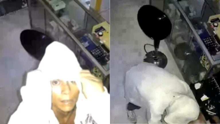 Cámara de seguridad capta a ladrón robando en negocio de Tocoa