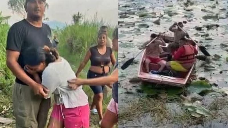 rescate naufragio en el Lago de Yojoa 