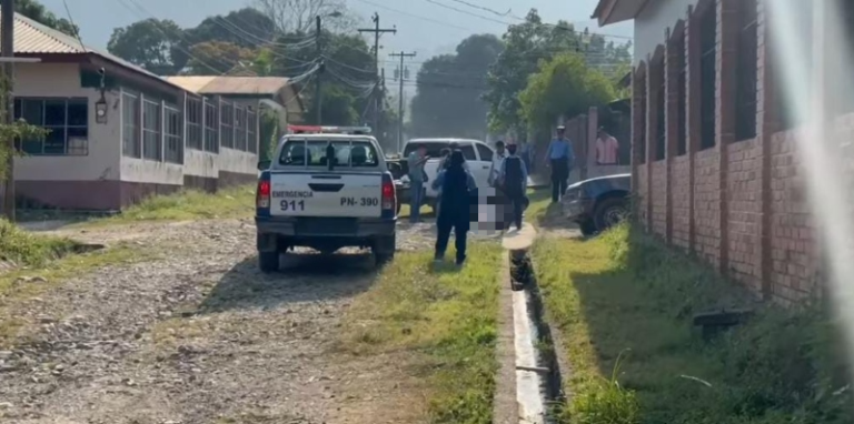 Cerca de centro educativo hallan cuerpo ensabanado en El Progreso