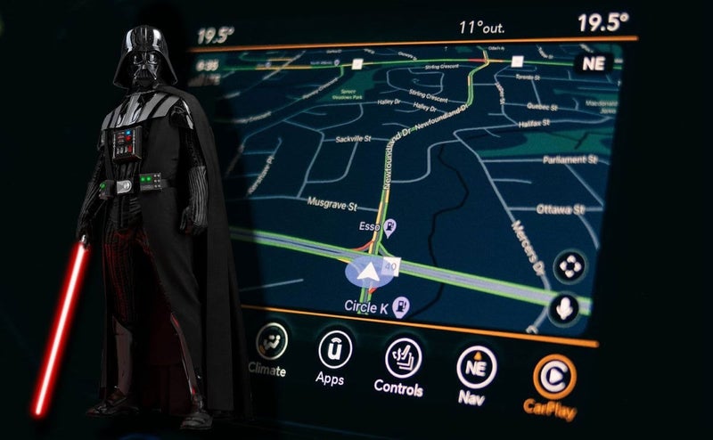 Darth Vader en Google Maps
