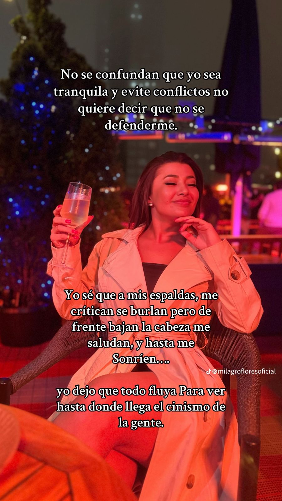 Imagen que compartió Milagro en TikTok.