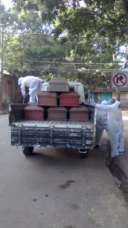 Inhuman 21 cuerpos no reclamados en la morgue de Tegucigalpa