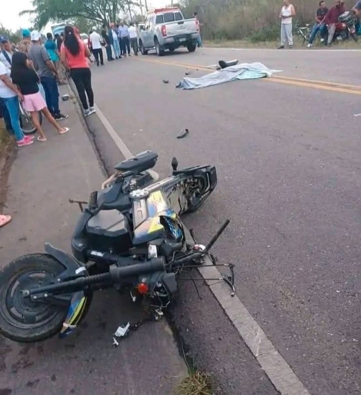 joven accidente rumbo Talanga