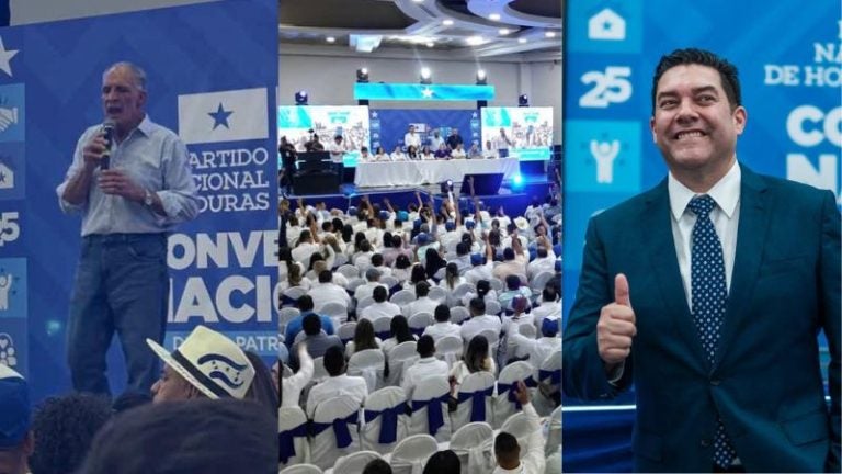 Juan Diego Zelaya y Nasry Asfura, los más aclamados en convención nacionalista
