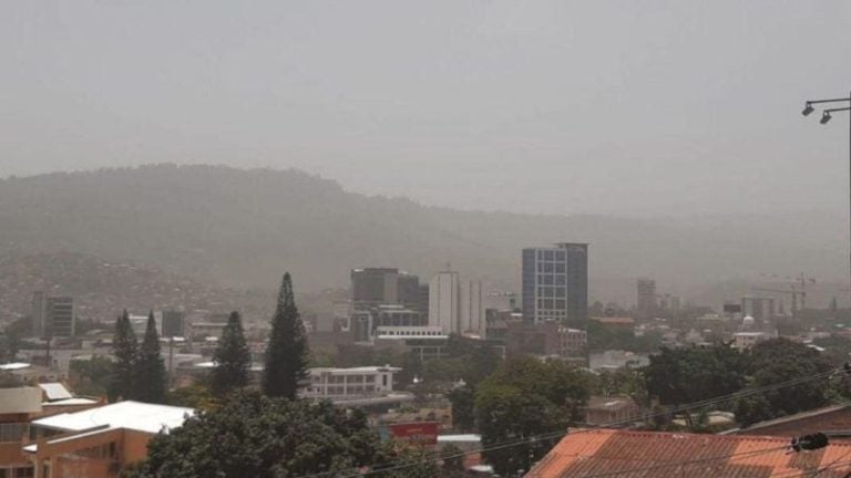 polvo del Sahara en Honduras