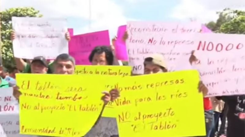 Protesta pobladores Quimistán