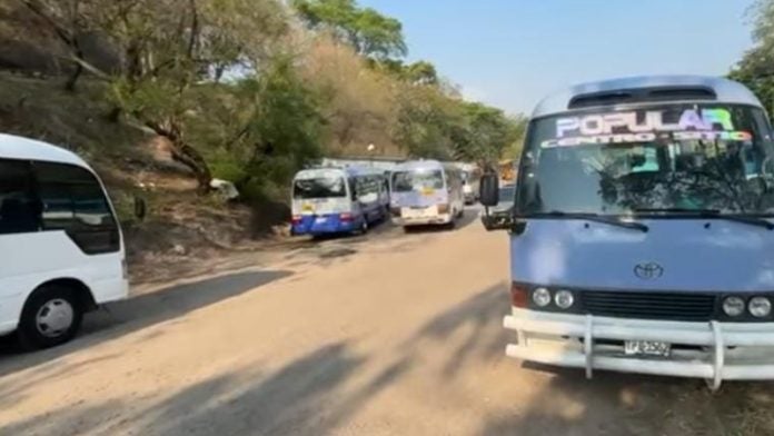 Buses El Sitio cobro extorsión