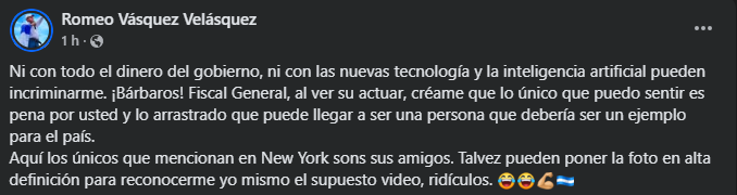 Romeo Vásquez en X
