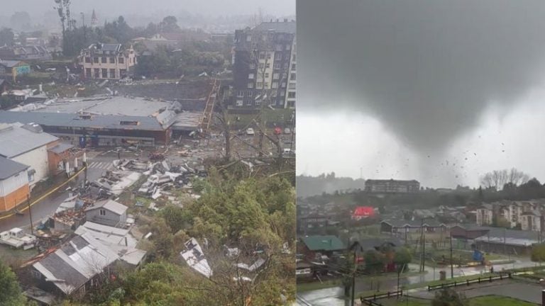 VIDEOS | Tornado en Chile provoca daños devastadores y cortes masivos de energía