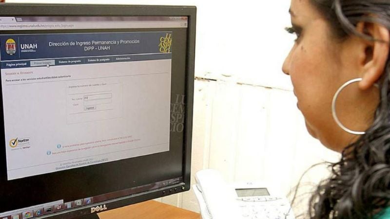 UNAH carreras de forma virtual