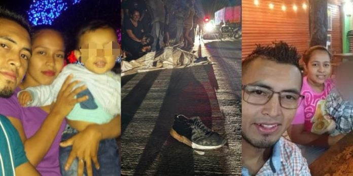 Cámara grabó la última trayectoria de pareja antes de morir atropellados en Santa Bárbara