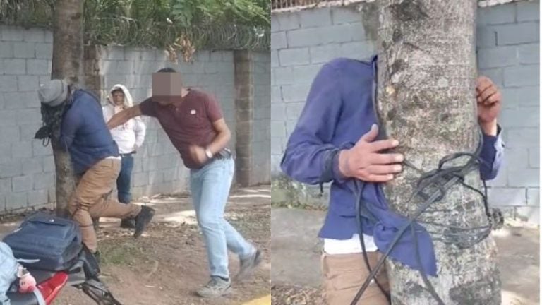 Video: ciudadanos detienen a ladrón en colonia Las Colinas, Tegucigalpa