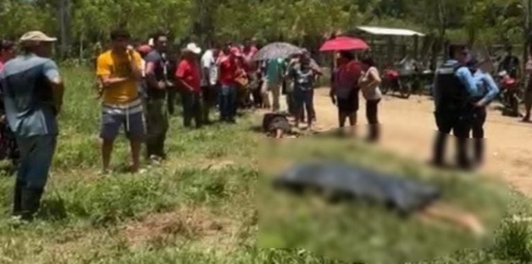 Un muerto y un herido en brutal ataque armado en Jutiapa, Atlántida
