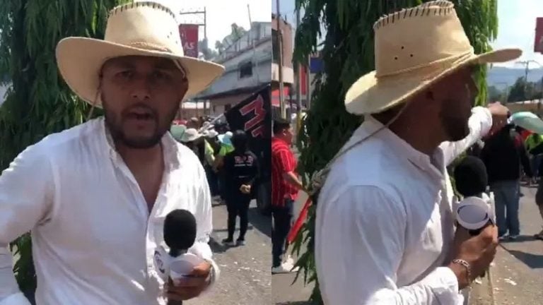 En plena entrevista con Mel Zelaya, roban celular a periodista durante marcha del 1 de mayo