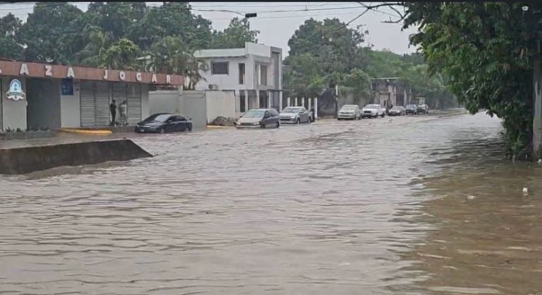 Zonas de San Pedro Sula se inundan