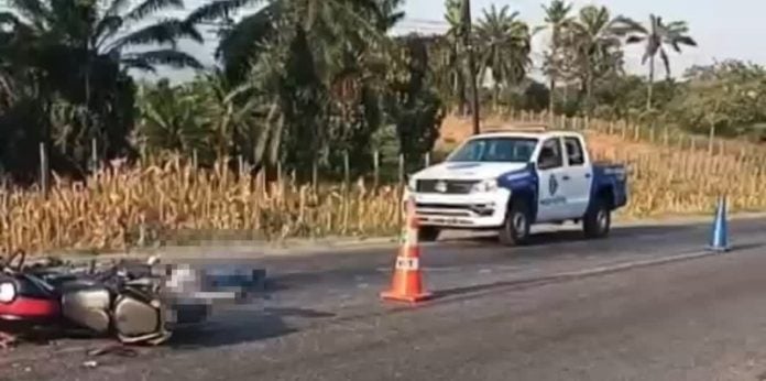 Motociclista muere en El Negrito