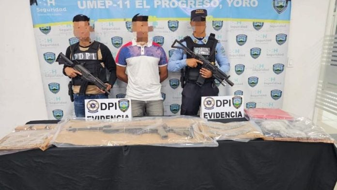 Arrestan en El Progreso a sicario de la MS-13