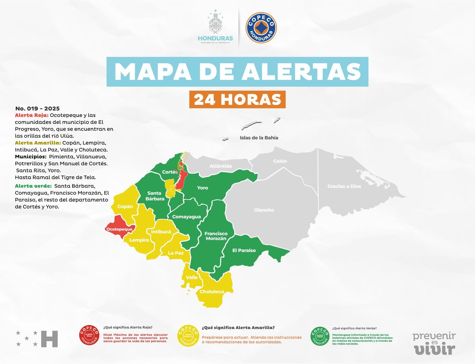 alerta roja Copeco