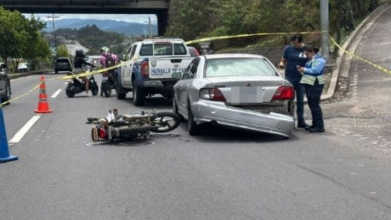 Accidente cobra la vida de un motociclista en el anillo periférico de TGU