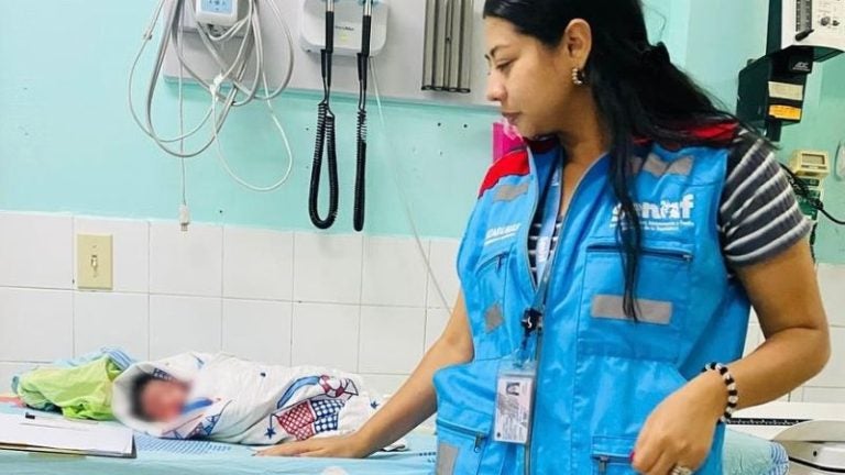 Bebé abandonado en Lepaterique