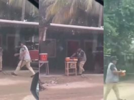 ¿Robo o decomiso? Captan a policías municipales llevándose producto de un pequeño negocio en Cortés