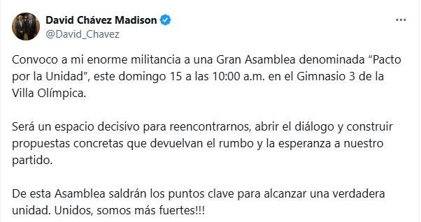 David Chávez en X