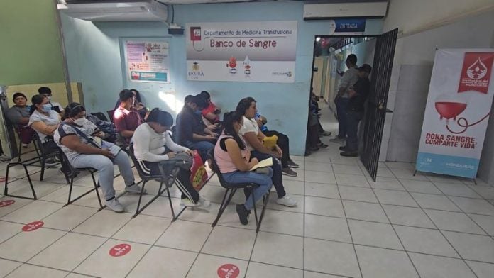 Donación sangre Hospital Escuela